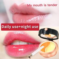 【Unisex】 Color-changing dual-tone lip mask for hydration and moisture, suitable for both day and night use, portable lip ...