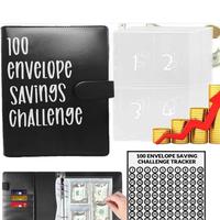 100 Envelope Savings Challenge Envelope Book with Tracker for Financial Planning and Goal Setting