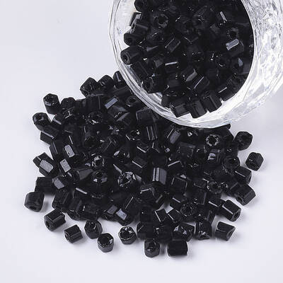 6/0 Two Cut Glass Seed Beads