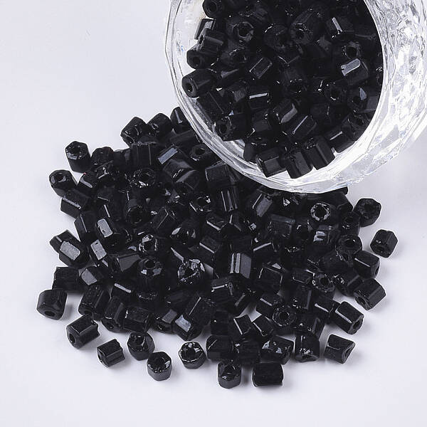 6/0 Two Cut Glass Seed Beads