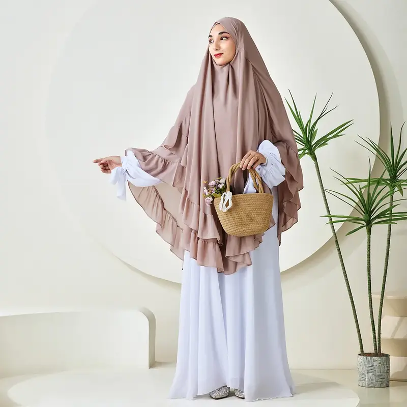 Long Headscarf Chiffon Khimar Abaya Muslim Maxi Hijab (NCK002)