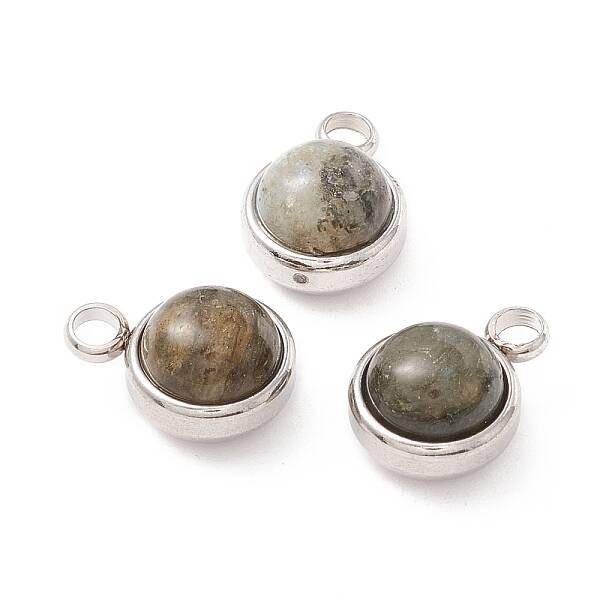 Natural Labradorite Charms