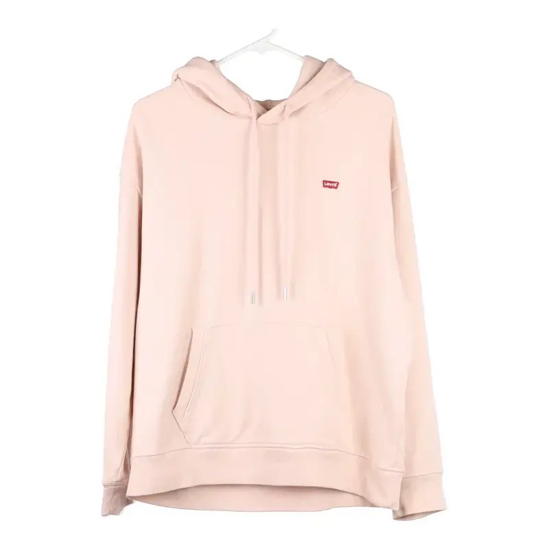 Levis Hoodie - Medium Pink Cotton Blend