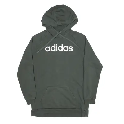 ADIDAS Hoodie Green Pullover Womens S