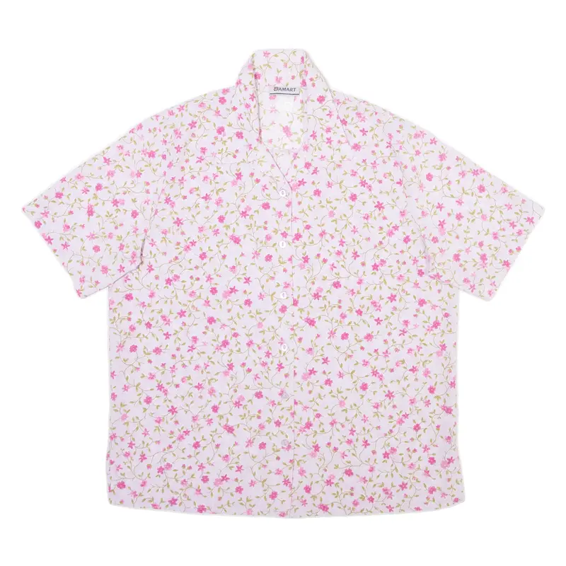 DAMART Womens Shirt Pink Floral UK 20