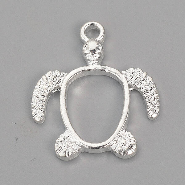 Alloy Open Back Bezel Pendants