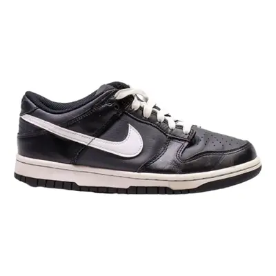 NIKE Dunk 2022 Sneaker Trainers Black Leather Boys UK 5
