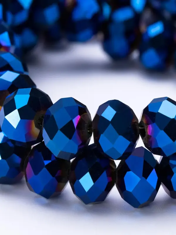 6mm Glass Crystal Bead (85pcs), Loose Spacer Bead for DIY Jewelry Making, Bracelet, Necklace Crafts, Valentine's Day, Gift