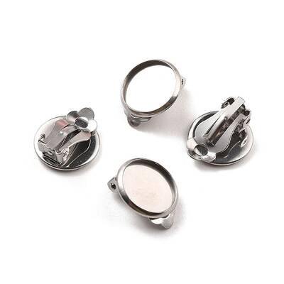 Non-Tarnish 316 Stainless Steel Clip-on Earring Findings