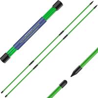 Golf Alignment Stick, 2 Counts/set Golf Training Aid for Aiming, Putting, Full Swing Trainer, Collapsible Golf Training Stick...