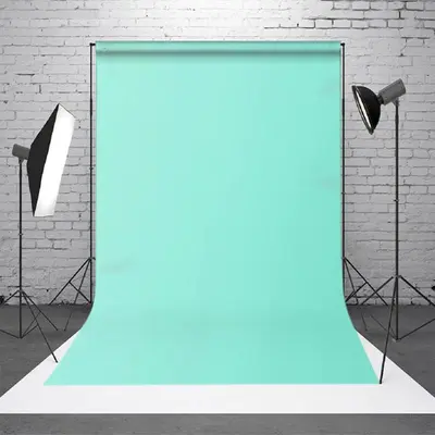 Turquoise Solid Color Portrait Photography Backdrop - Aperturee