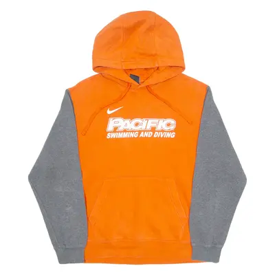NIKE Pacific Swimming Mens Orange Hoodie USA M