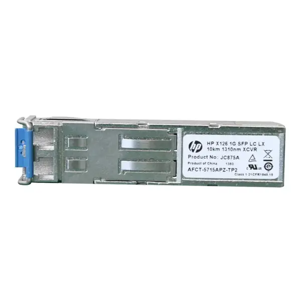 HP JC875-61001 | X126 1Gb/s 1000Base-LX Single-Mode Fibre 1310nm 15km LC Connector SFP Transceiver Module