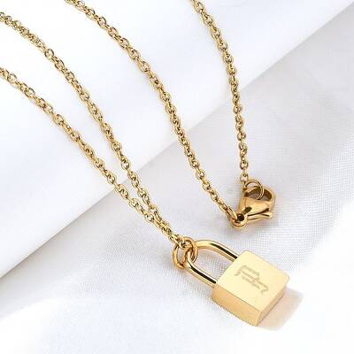304 Stainless Steel Rolo Chain Pendant Necklaces