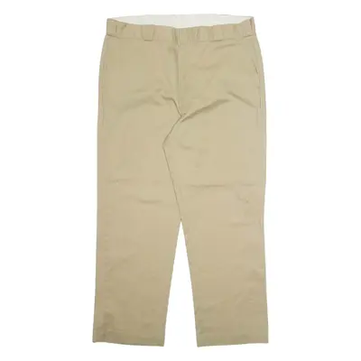 DICKIES Chino Mens Trousers Beige Regular Straight W38 L30