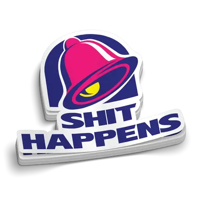 Shit Happens -  Hard Hat Decal