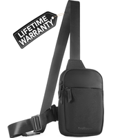 Mini Sling Bag Crossbody Fanny Pack Men & Women - Switchable Strap, RFID Blocking, Water-Repellent, Hidden Pocket