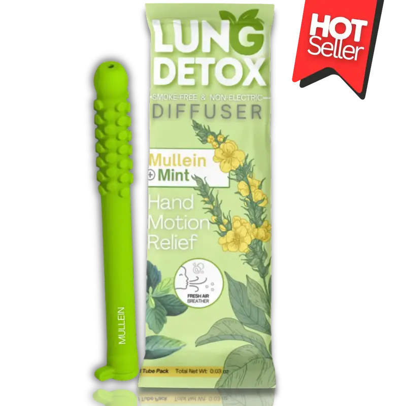 NEW Mullein Lung Detox Chewer with Essential Oils for After Quitting Help to Detox and Reduce Cravings Naturally Oil Breath S...