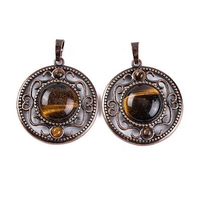 Natural Tiger Eye Pendants