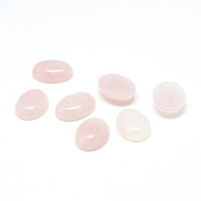 Natural Rose Quartz Gemstone Cabochons