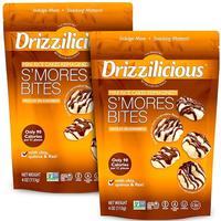 Drizzilicious S'mores Mini Rice Cakes - Gluten-Free, Vegan, Crunchy & Healthy Snack, 90 Calories per Serving, 4 oz (Pack of 2...