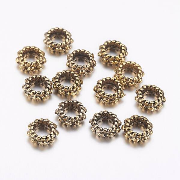 Tibetan Style Alloy Spacer Beads
