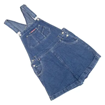 XHILARATION Girls Dungarees Blue Relaxed Denim 13Y W34 L2