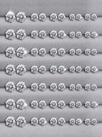 12/24/36 Pairs Irregular Size Rhinestones Decor Stud Earrings for Party,  Luxury Jewelry, Summer 2024 Elegant Trendy Stud Ear...