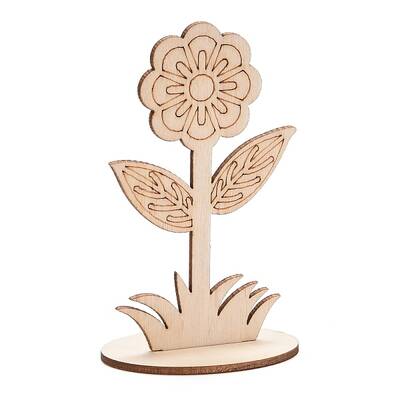 DIY Unfinished Wood Flowers Cutout