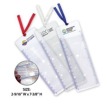 250 Custom Bookmark Magnifier - 3X Power & Dual Scale