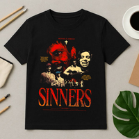 Retro Sinners Movie Shirt 2025 Crewneck Shirt , Aesthetic Movie Lover Sinners Dance With The Devil Shirt, Vampire Gothic Horr...