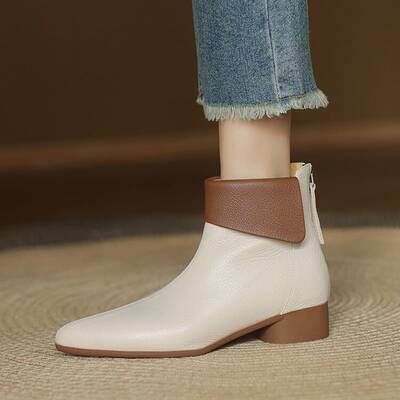 CHIKO Addolorata Pointy Toe Block Heels Ankle Boots
