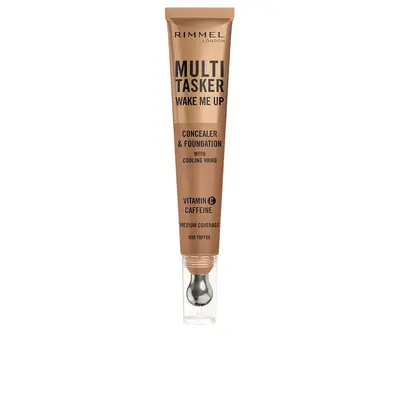 Rimmel London Multitasker Wake Me Up Concealer & Makeup Base Toffee 20ml