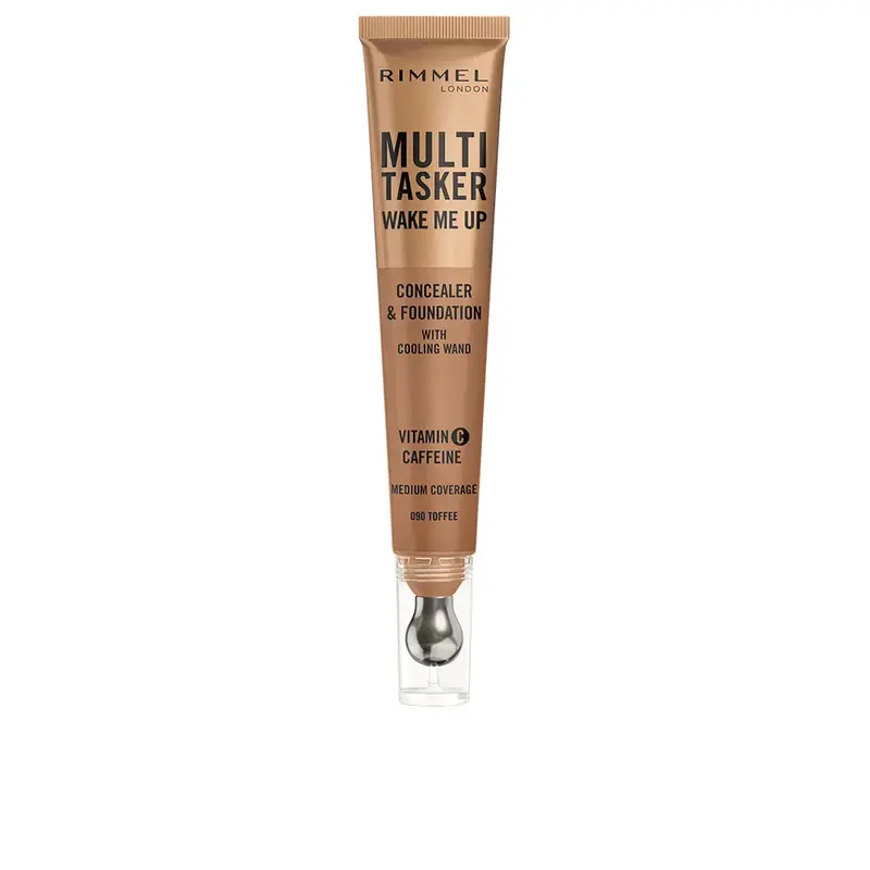 Rimmel London Multitasker Wake Me Up Concealer & Makeup Base Toffee 20ml