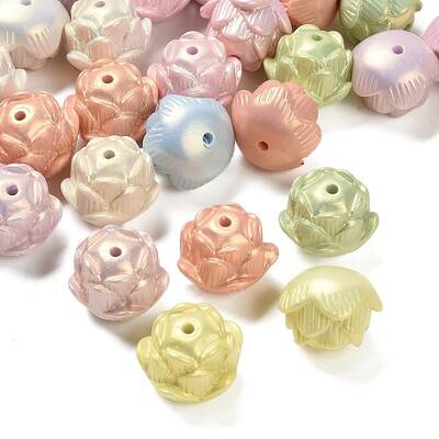 UV Plating & Spray Painted Opaque Acrylic Beads