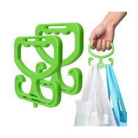 2-Pack Heavy Duty Grocery Bag Carriers - Green Design, Each Holds Up to 100Lbs, Comfortable Grip for Carrying Shopping Bags, ...