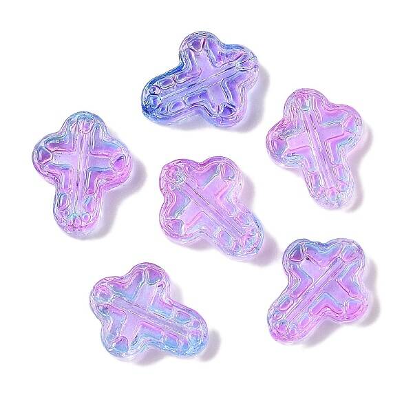 Transparent Spray Paint Glass Beads