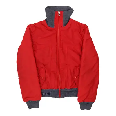 Age 10-11 Colmar Reversible Jacket - Small Red Nylon Blend