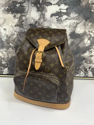 Pre-owned Louis Vuitton canvas Backpacks Monstouris GM