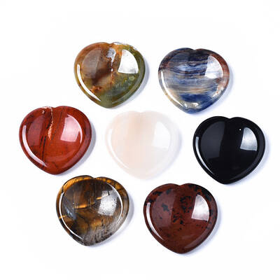 Natural  Mixed Stone Thumb Worry Stone