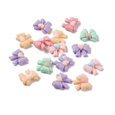 Bowknot Opaque Resin Cabochons
