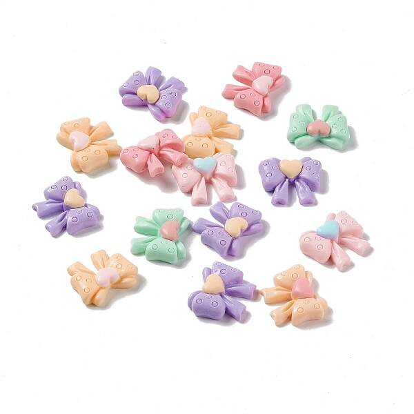 Bowknot Opaque Resin Cabochons