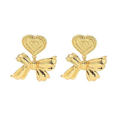 Rack Plating Brass Dangle Stud Earrings