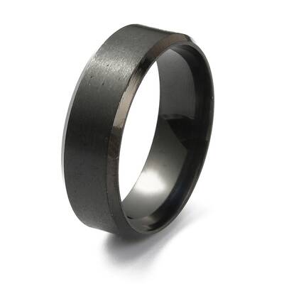 201 Stainless Steel Plain Band Ring for Men Women