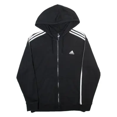 ADIDAS Womens Black Hoodie Full Zip M