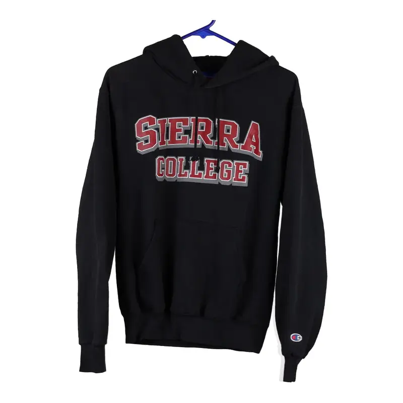 Sierra College Champion College Hoodie - Small Navy Cotton Blend