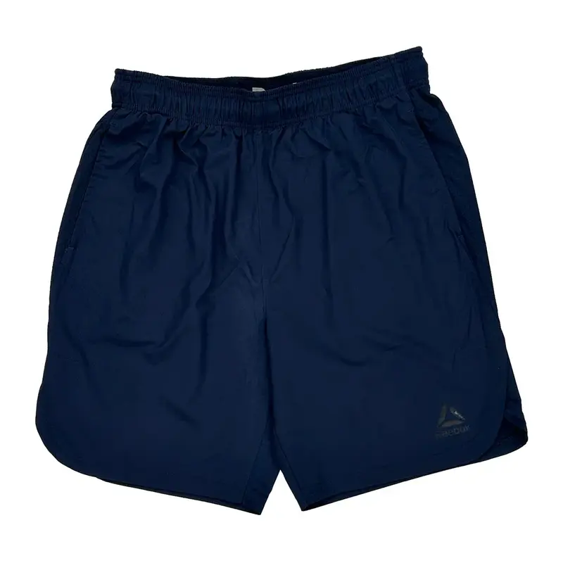 Reebok Sport Shorts - Large Navy Polyester