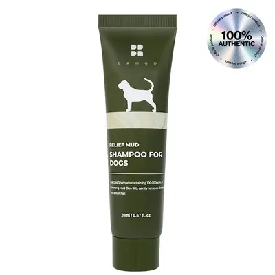 BRMUD Relief Mud Shampoo for Dogs - Official Product Soothing, Hypoallergenic, Tearless, Deodorizing, Itchy Skin Flea & Tick ...