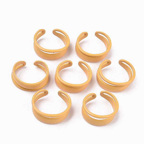 Spray Painted Alloy Cuff Rings