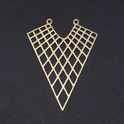 201 Stainless Steel Filigree Pendants